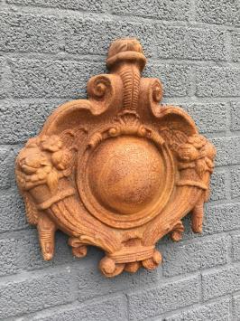 Gietijzeren wanddecoratie - Oeil de Boeuf - rustiek